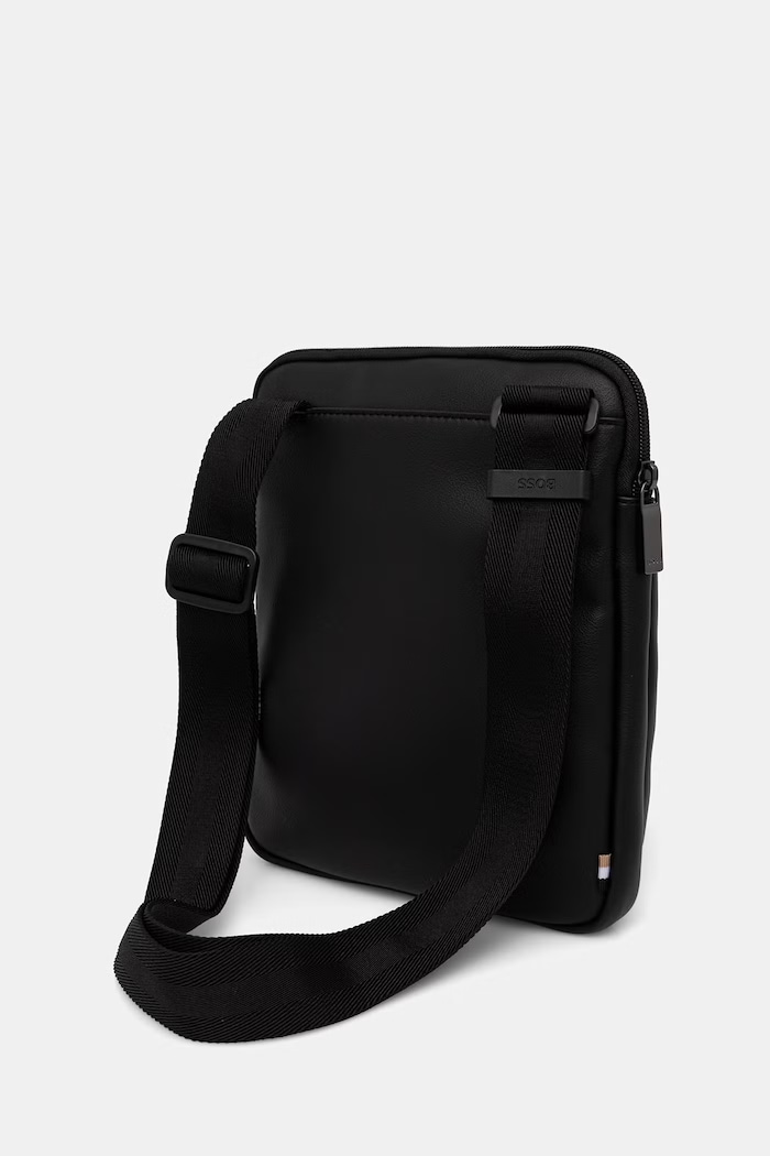 BOSS geantă mică pentru bărbați, cu imitație de piele Jace_Envelope 50567866 negru AW26