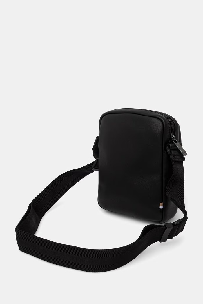 Accesorii BOSS geantă mică pentru bărbați, cu imitație de piele Jace_NS Zip 50567845 negru