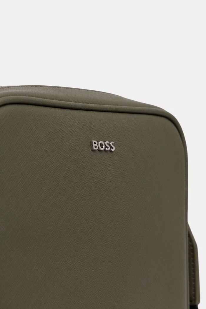 BOSS saszetka męska skórzana Northon_NS Zip zielony 50567390