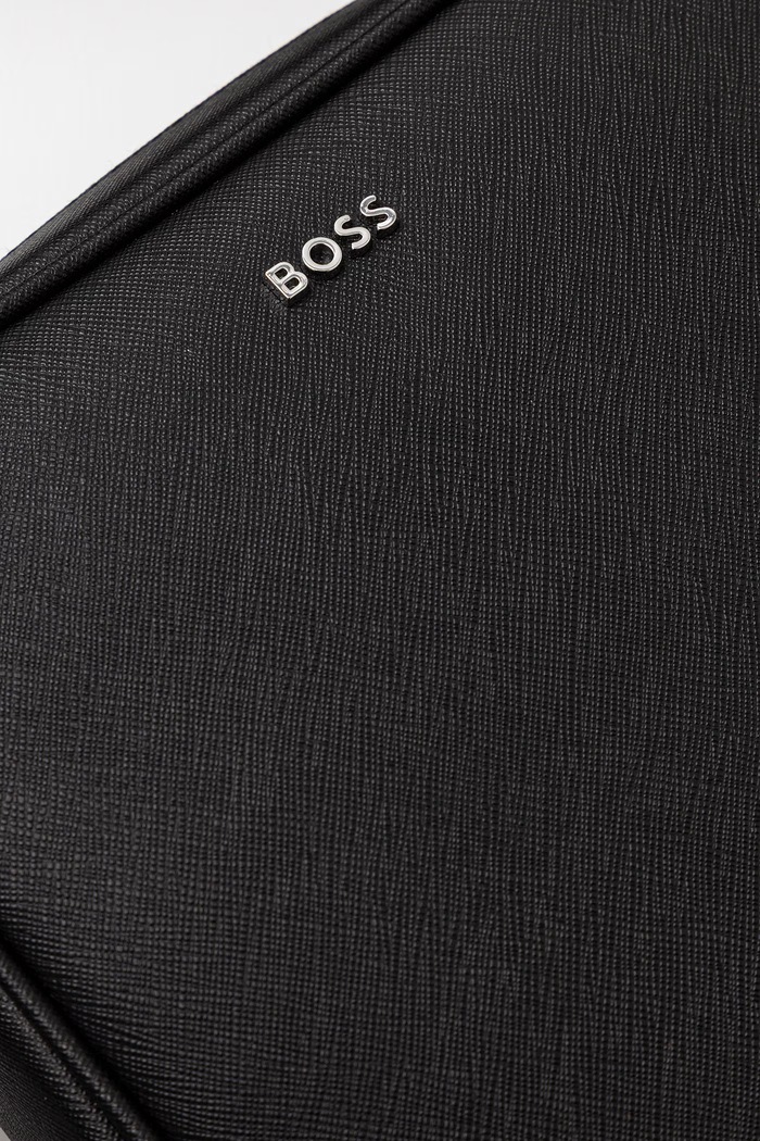 BOSS tasak férfi bőr Northon_NS Zip fekete 50567390