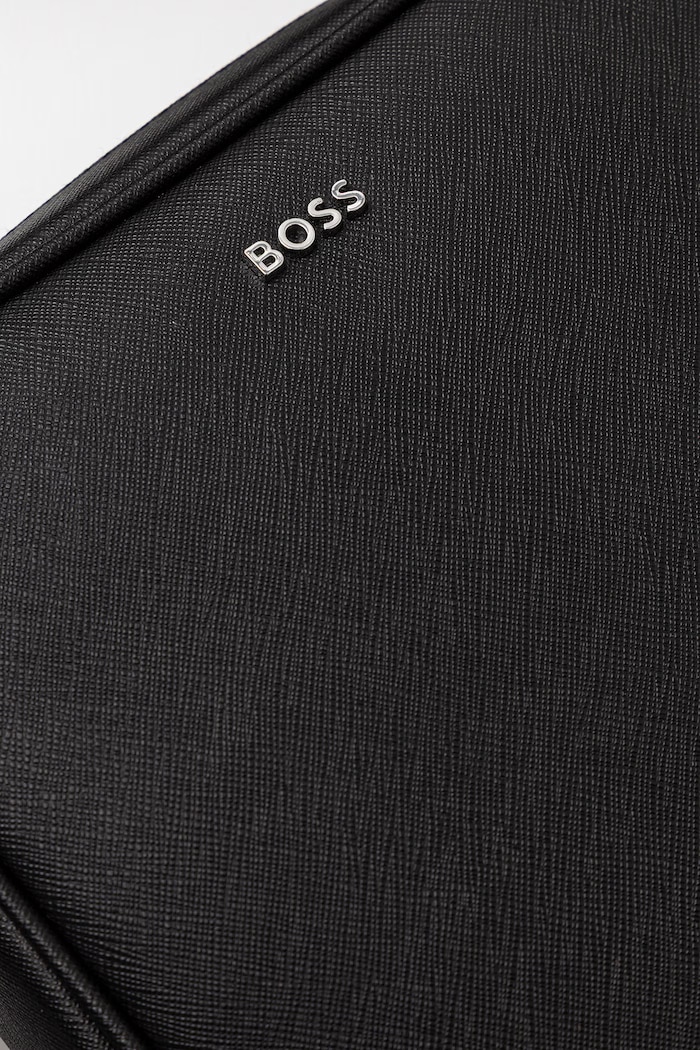 BOSS tasak férfi bőr Northon_NS Zip fekete 50567390