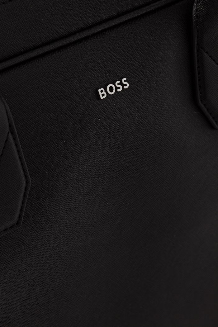 BOSS férfi bőr laptoptáska Northon_Doc. Case 50567389 fekete