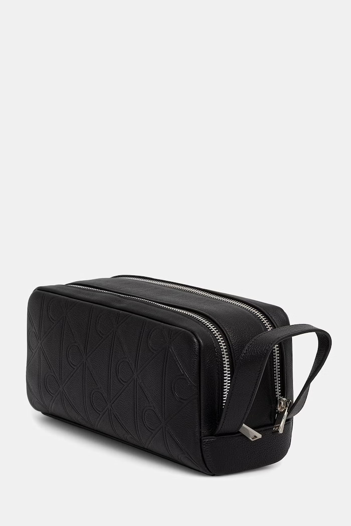 Calvin Klein kosmetyczka męska skórzana LV04D1219G czarny AW26