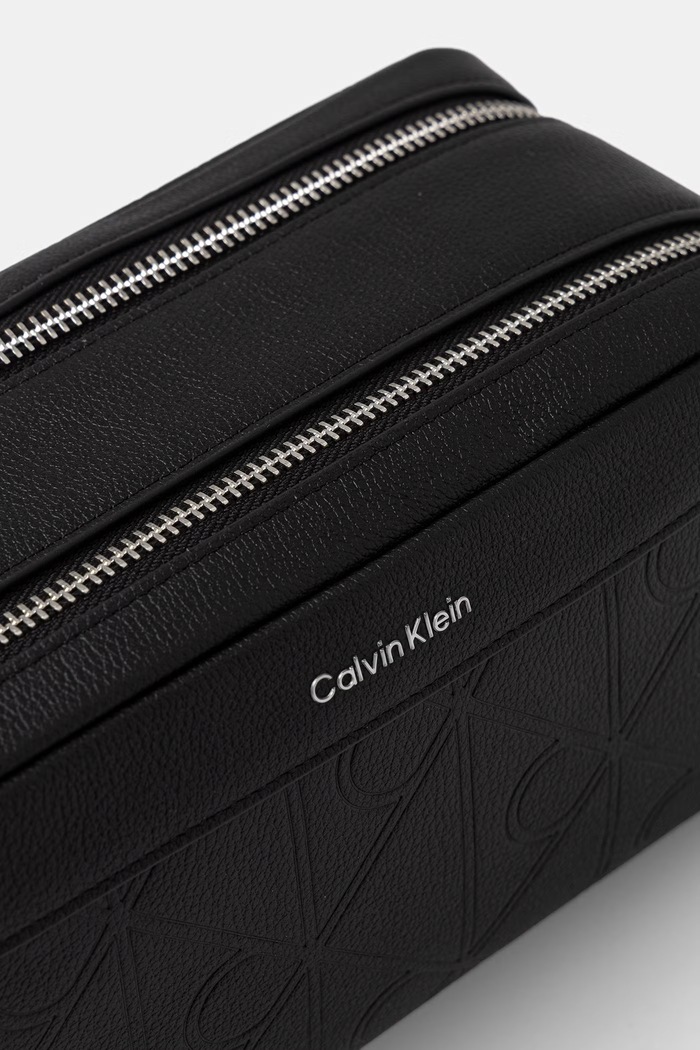 Akcesoria Calvin Klein kosmetyczka męska skórzana LV04D1219G czarny