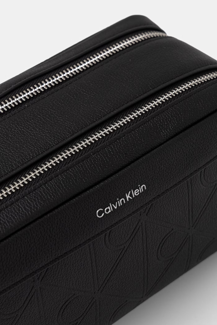 Akcesoria Calvin Klein kosmetyczka męska skórzana LV04D1219G czarny