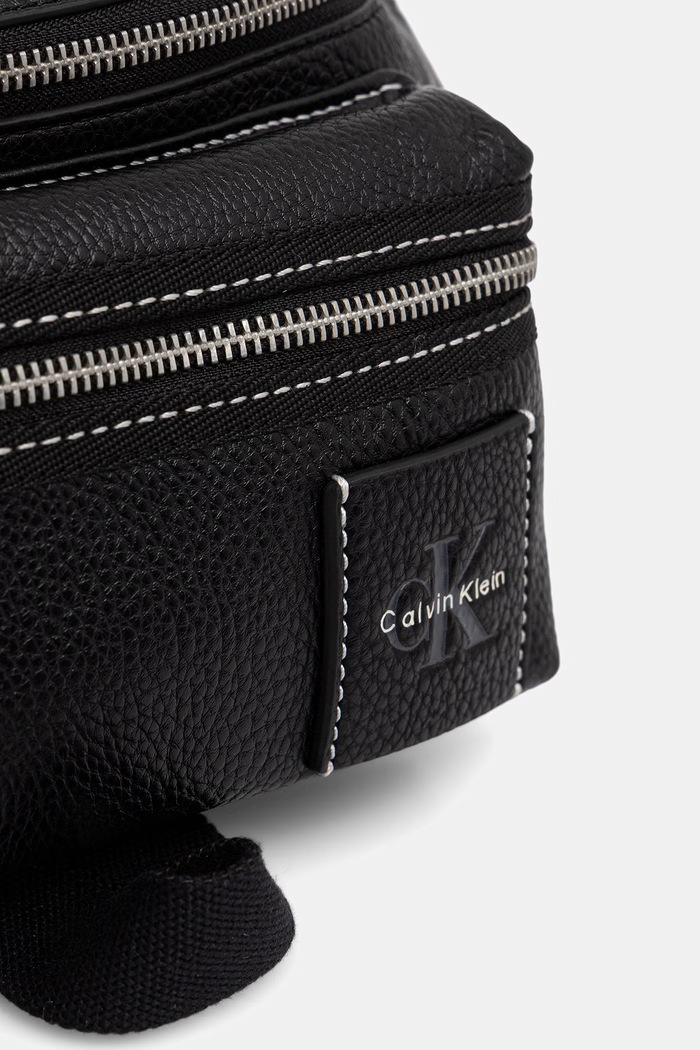 Calvin Klein torba oko struka za muškarce od imitacije kože crna LV04D3427G