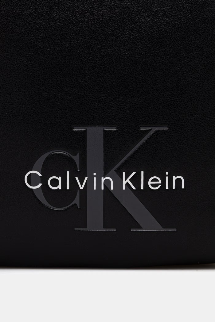 Akcesoria Calvin Klein saszetka męska z imitacji skóry LV04D3449G czarny