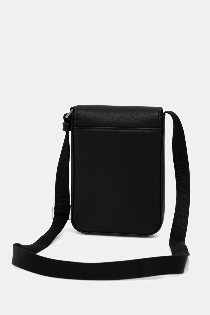 Calvin Klein saszetka męska z imitacji skóry czarny LV04D1226G