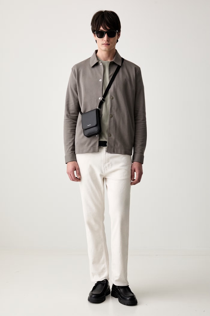 Calvin Klein saszetka męska z imitacji skóry LV04D1226G