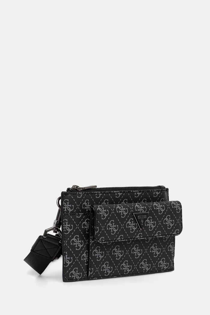 Guess vrecko pánske z imitácie kože MILANO HMMILO.P6391 čierna AW26
