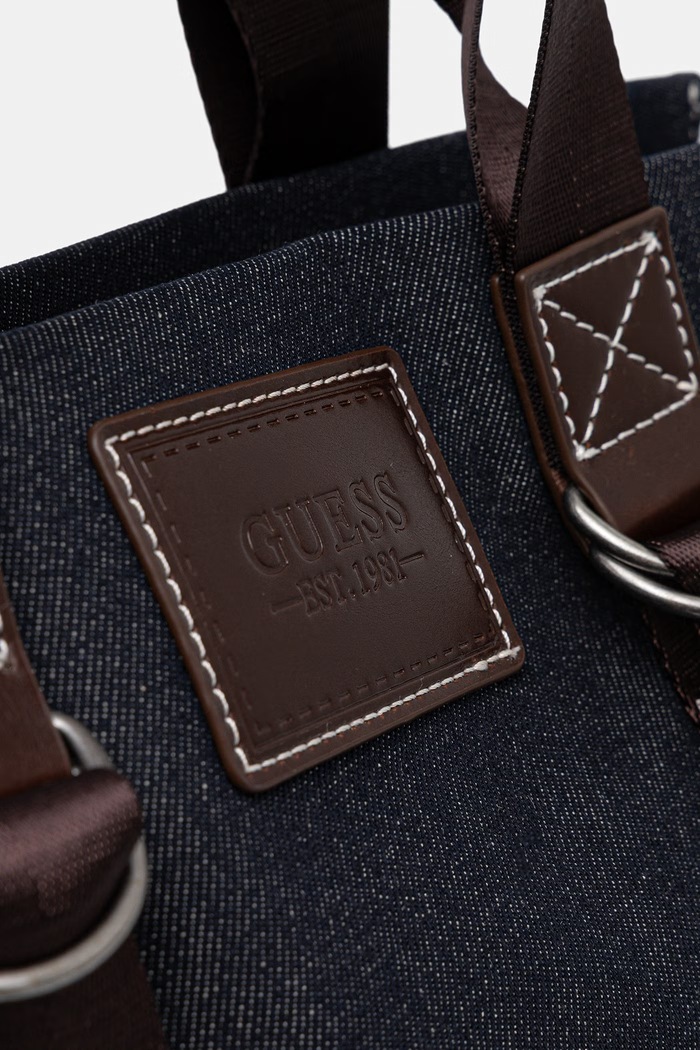 Guess torba męska jeansowa OSLO granatowy HMOSDE.P6312