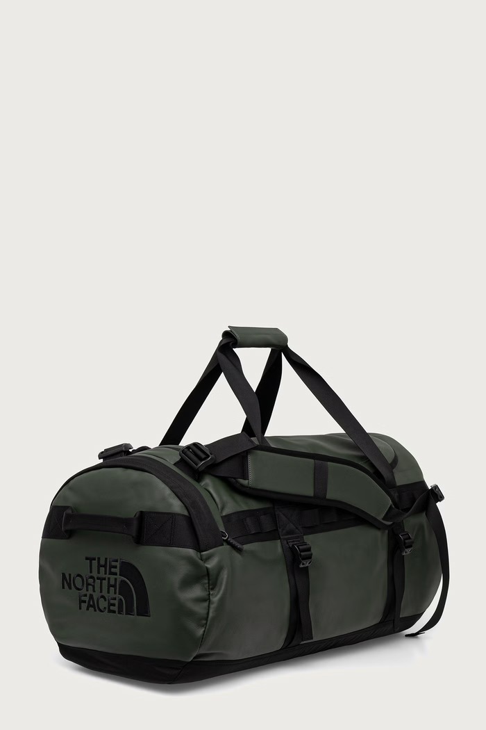 The North Face Leather Pack Base Camp Duffel torba podróżna skórzana NF0A8NTGNLW1 zielony AW26