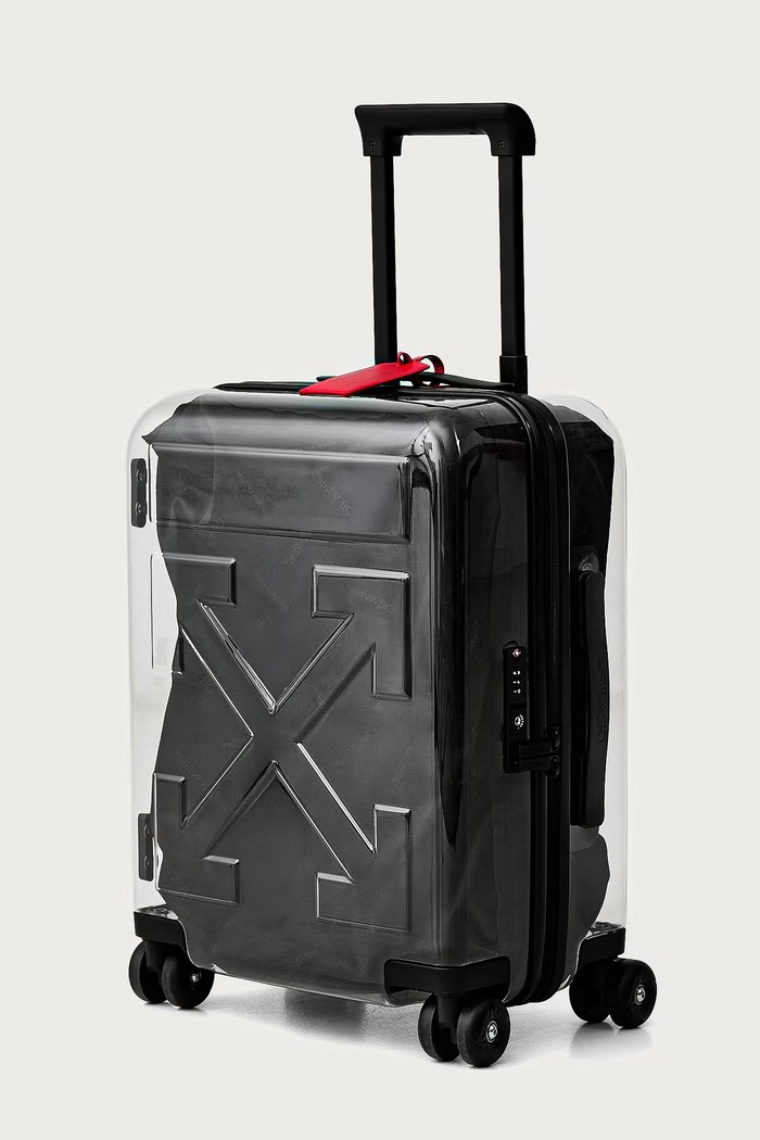 Off-White Quote Arrow Trolley valiză rigidă OWUNG01F26PL01 negru AW26