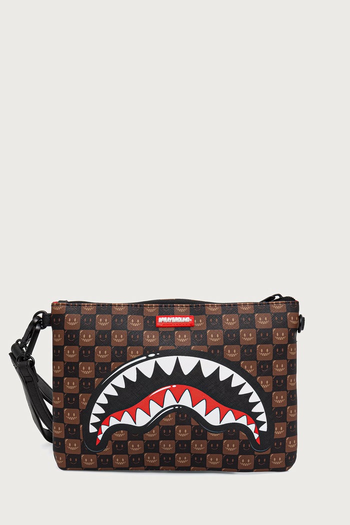 Sprayground Saszetka SHARKS IN PARIS brązowy 910B9307NSZ