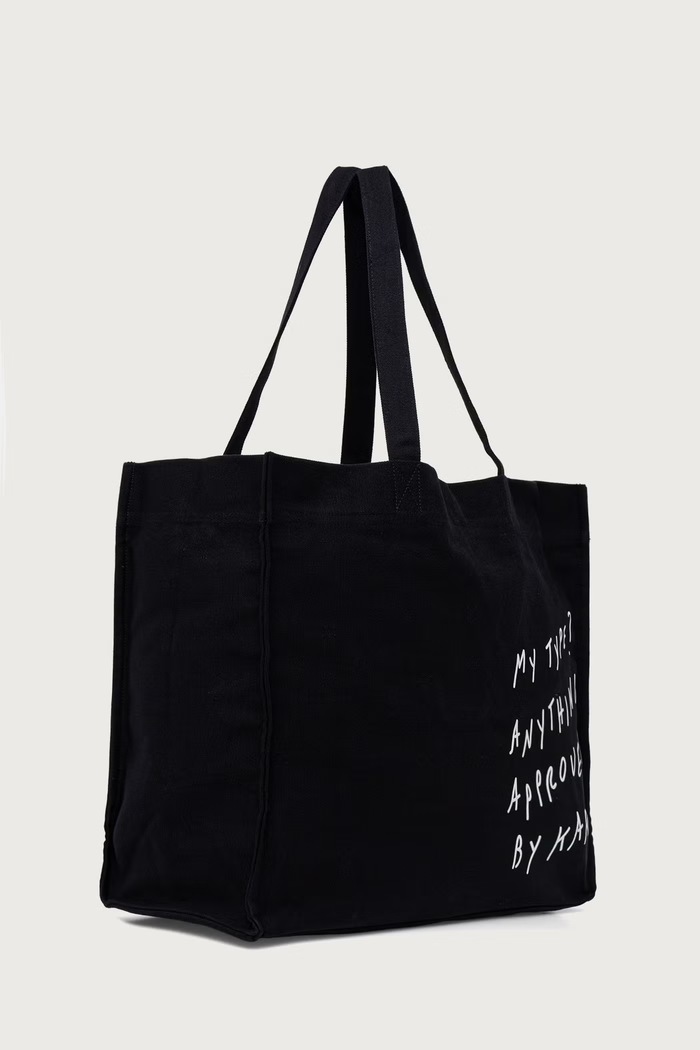Karl Lagerfeld Jeans taška bavlněná x Pietro Terzini B4W50054 černá AW26