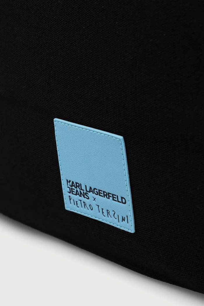 Karl Lagerfeld Jeans taška bavlněná x Pietro Terzini černá B4W50054