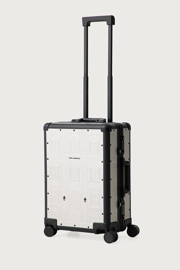 Karl Lagerfeld Trdi kovček K/RSG B4W30335 srebrna AW26