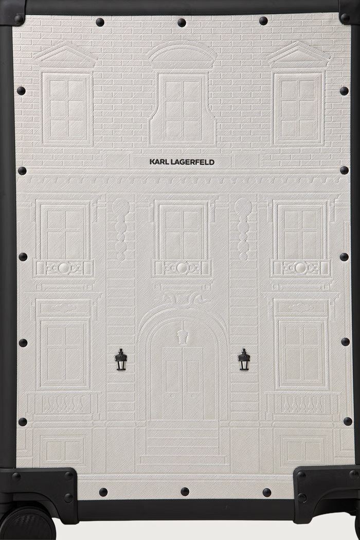 Trdi kovček K/RSG Karl Lagerfeld B4W30335 srebrna
