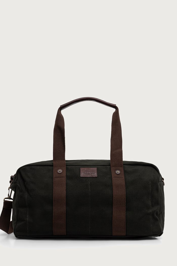 Levi's torba bawełniana HERITAGE DUFFLE zielony 007XC