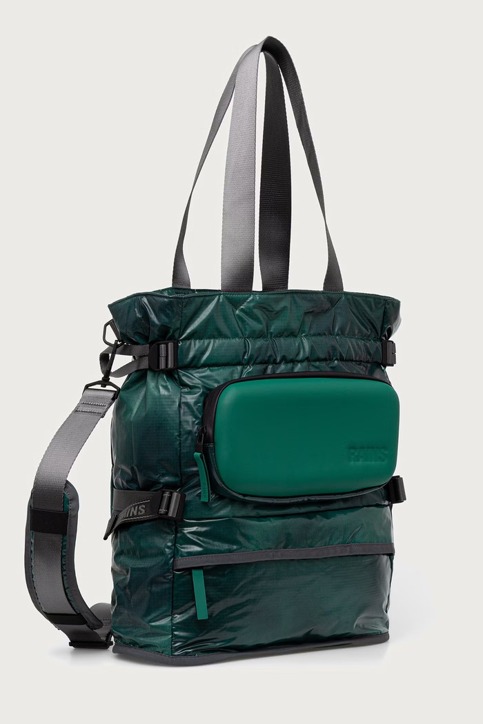 Rains Torba Sibu Shield Tote Bag W3 16940.178 zielony AW26