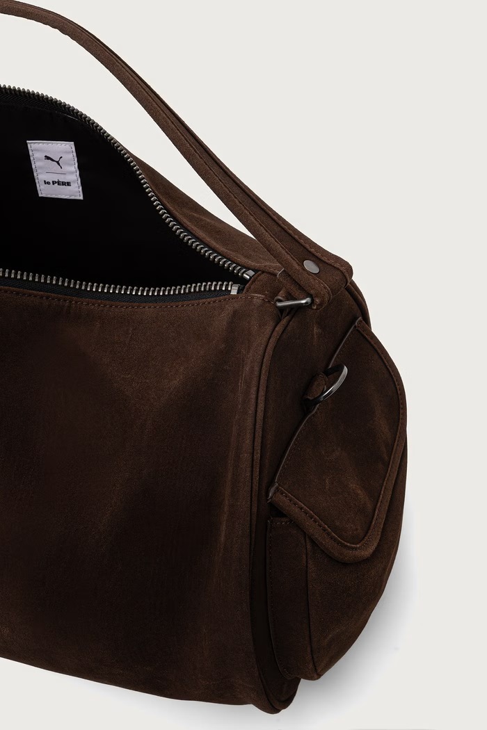 PUMA x LE PERE Barrel torba zamszowa Puma brązowy 931330