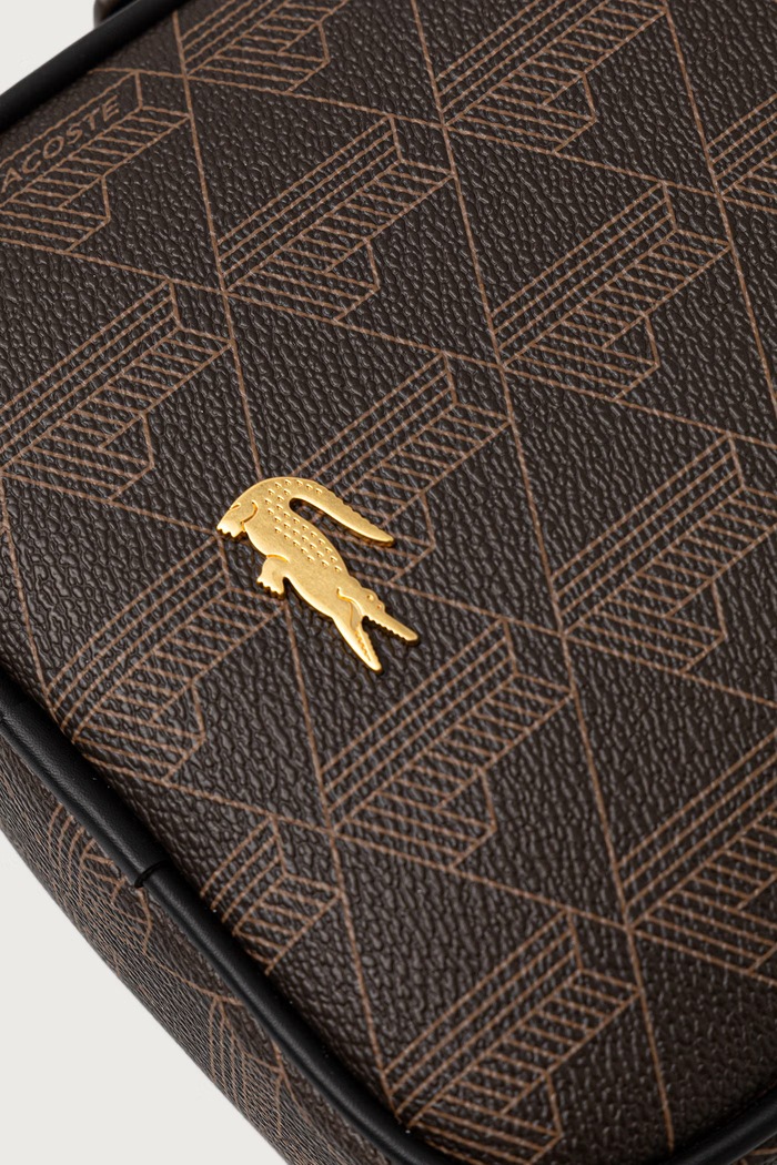 Saszetka z imitacji skóry Lacoste NU5422BG brązowy