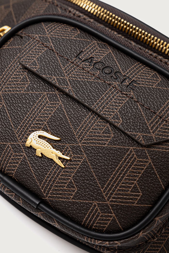 Lacoste nerka z imitacji skóry brązowy NU5420BG