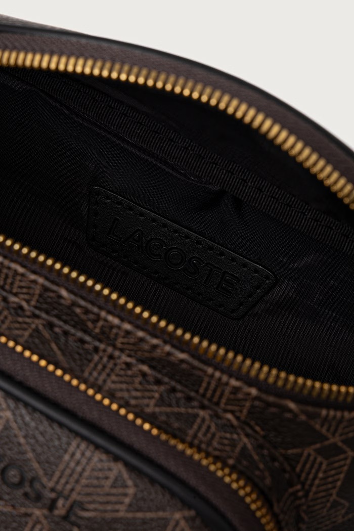 Lacoste nerka z imitacji skóry NU5420BG brązowy