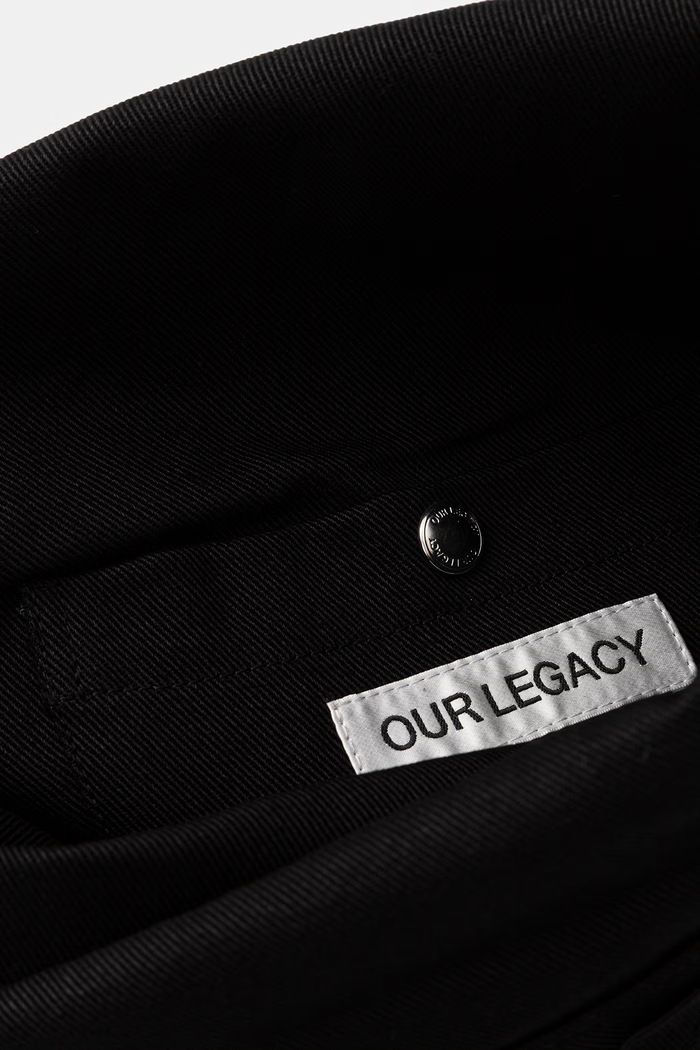 Our Legacy saszetka bawełniana czarny A4218SBD