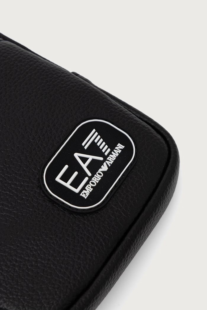 EA7 Emporio Armani saszetka męska z imitacji skóry czarny AF29345.7X000391