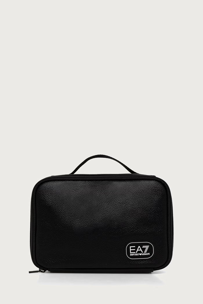 EA7 Emporio Armani kosmetyczka męska z imitacji skóry czarny AF29345.7X000756
