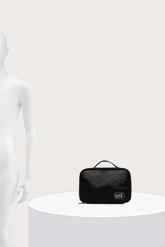 EA7 Emporio Armani kosmetyczka męska z imitacji skóry AF29345.7X000756 czarny