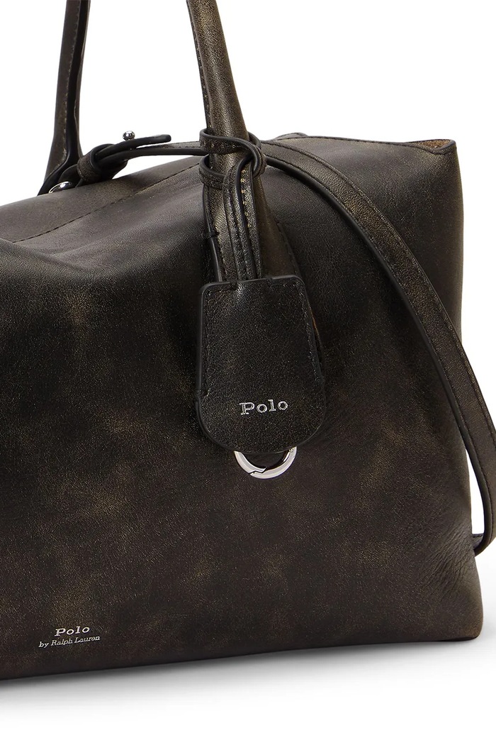 Polo Ralph Lauren torebka shopper niemowlęca skórzana czarny 428P14289001