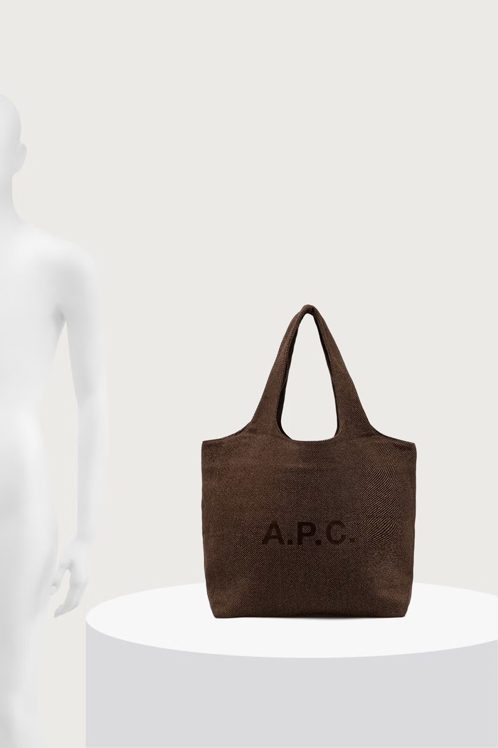 Damska tote z wełną tote ninon A.P.C. brązowy WOATC.M61565