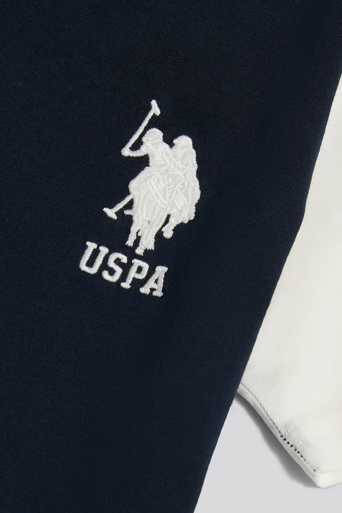 T-shirt dziecięcy bawełniany U.S. Polo Assn. USP2780 granatowy