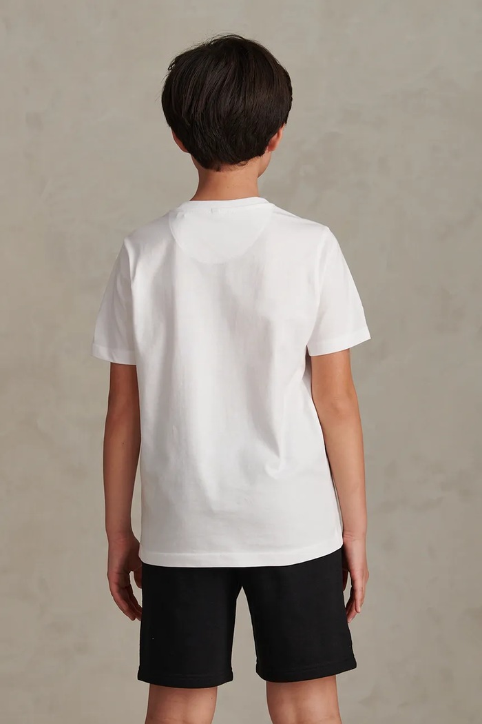 T-shirt dziecięcy bawełniany U.S. Polo Assn. biały USP3268.122.168