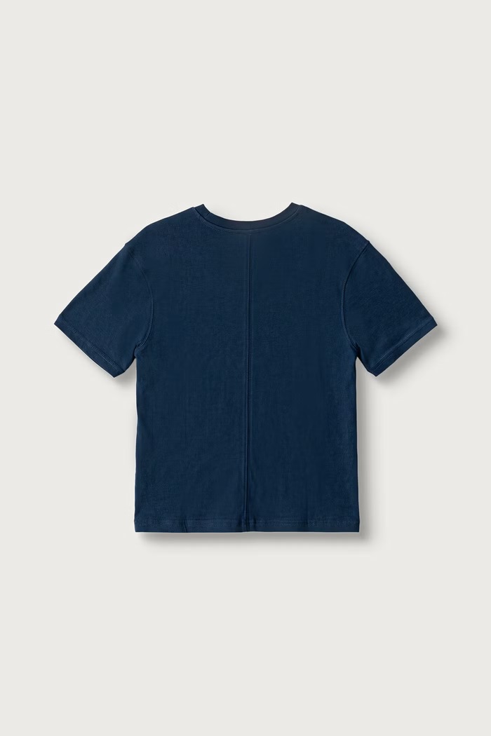 United Colors of Benetton T-shirt dziecięcy bawełniany 3I1XC10ST.G.Reproposal granatowy AW26