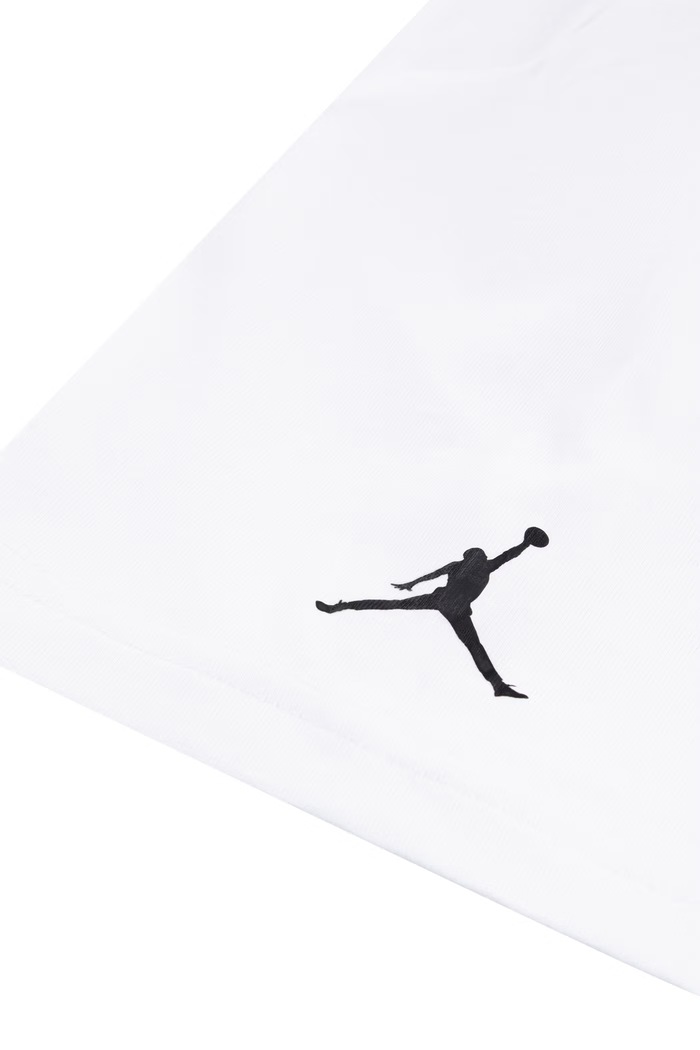 T-shirt dziecięcy z bawełną Jordan 95D634 biały