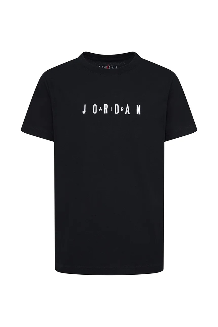 Jordan T-shirt παιδικό με βαμβάκι μαύρο 95D634