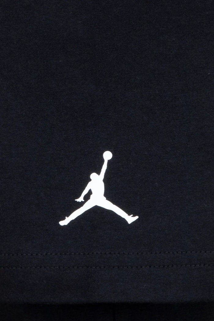 T-shirt παιδικό με βαμβάκι Jordan 95D634 μαύρο