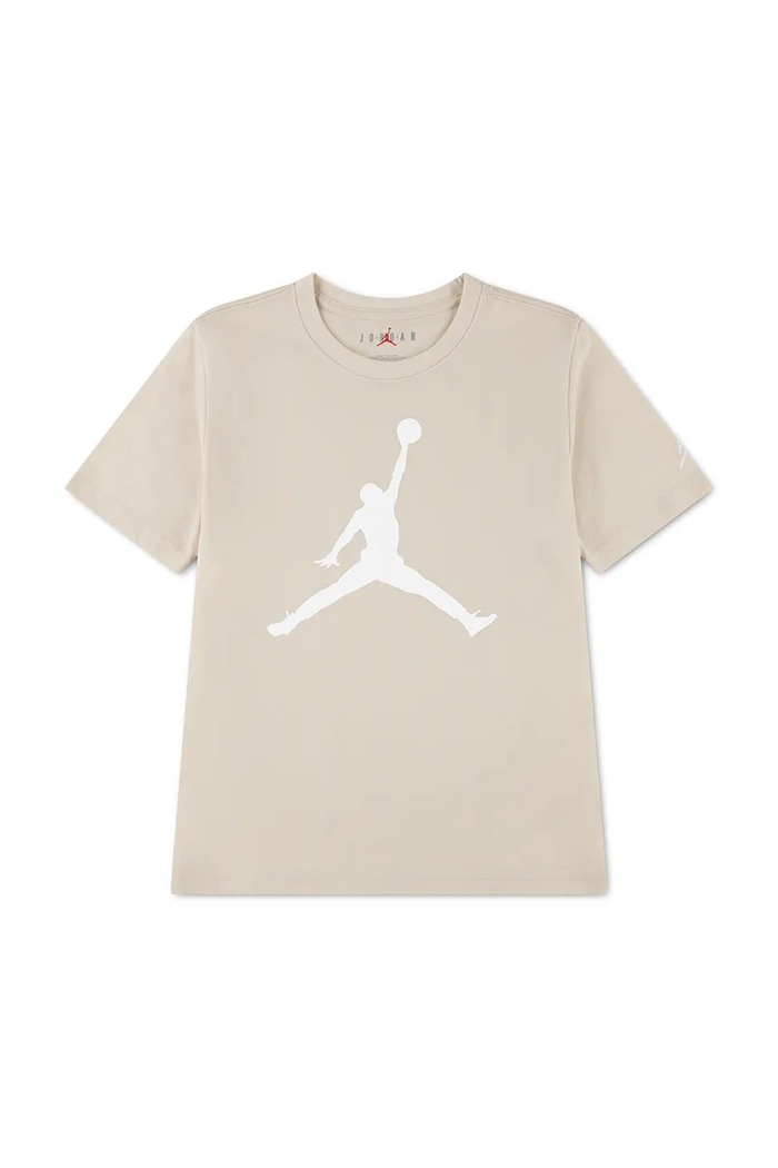 Jordan T-shirt παιδικό βαμβακερό μπεζ 952423