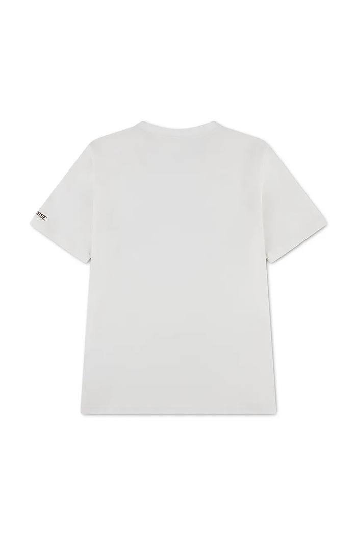 Converse T-shirt dziecięcy z bawełną 9CJ836 biały AW26