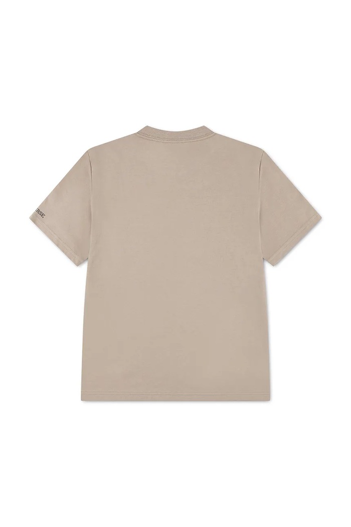 Converse T-shirt dziecięcy z bawełną 9CJ827 beżowy AW26