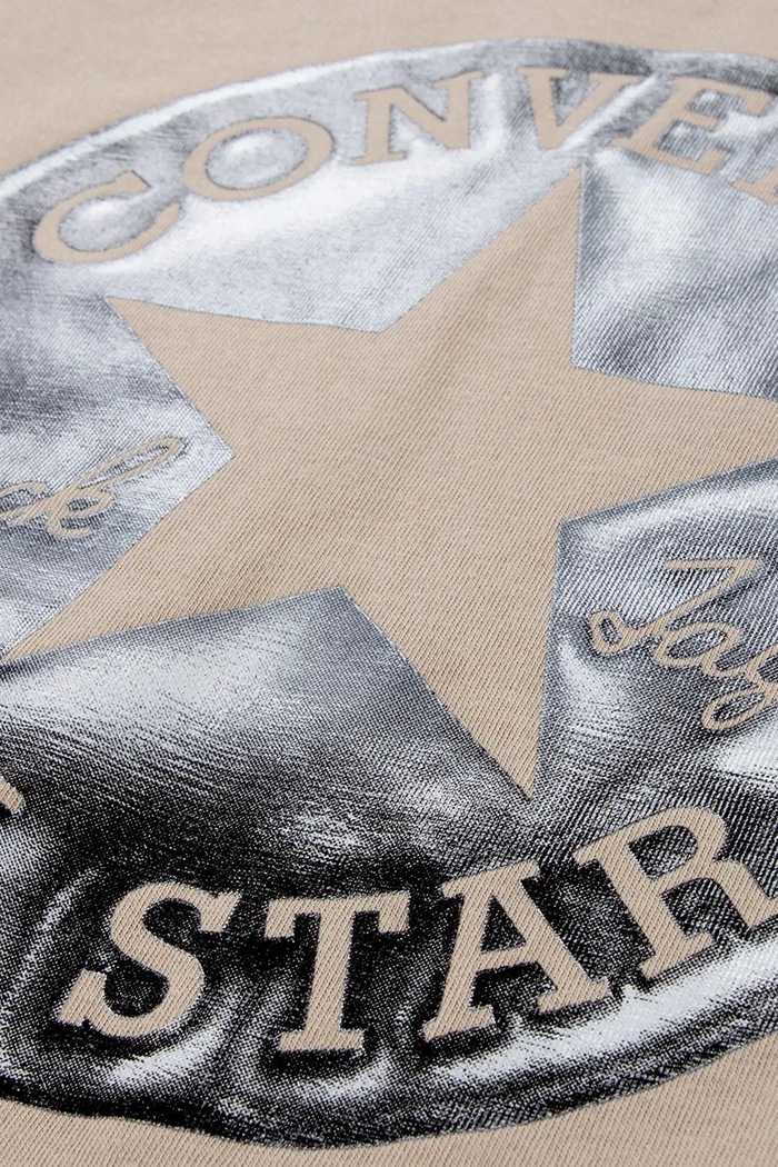 Chłopiec Converse T-shirt dziecięcy z bawełną 9CJ827 beżowy