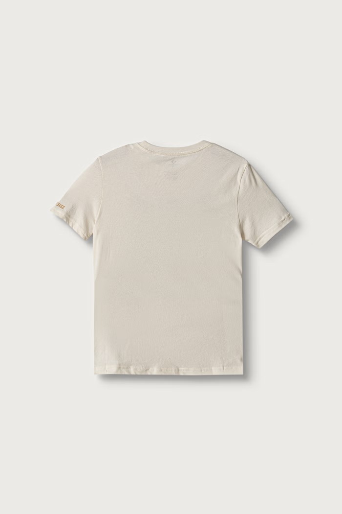 Converse T-shirt dziecięcy bawełniany 9CH954 beżowy AW26