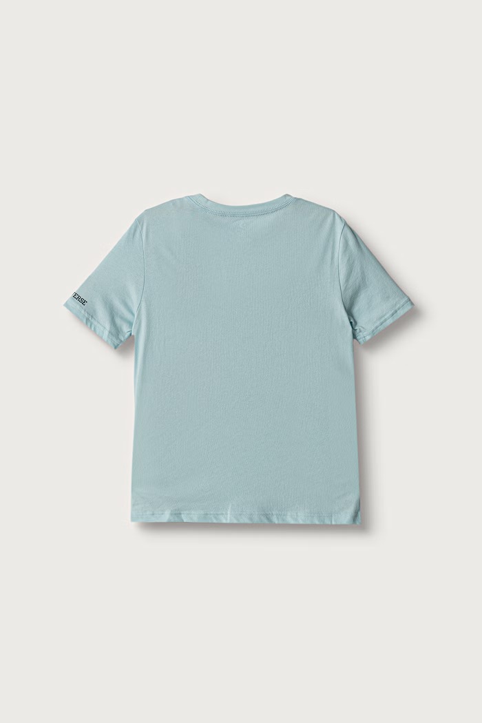 Converse T-shirt dziecięcy bawełniany 9CH954 niebieski AW26
