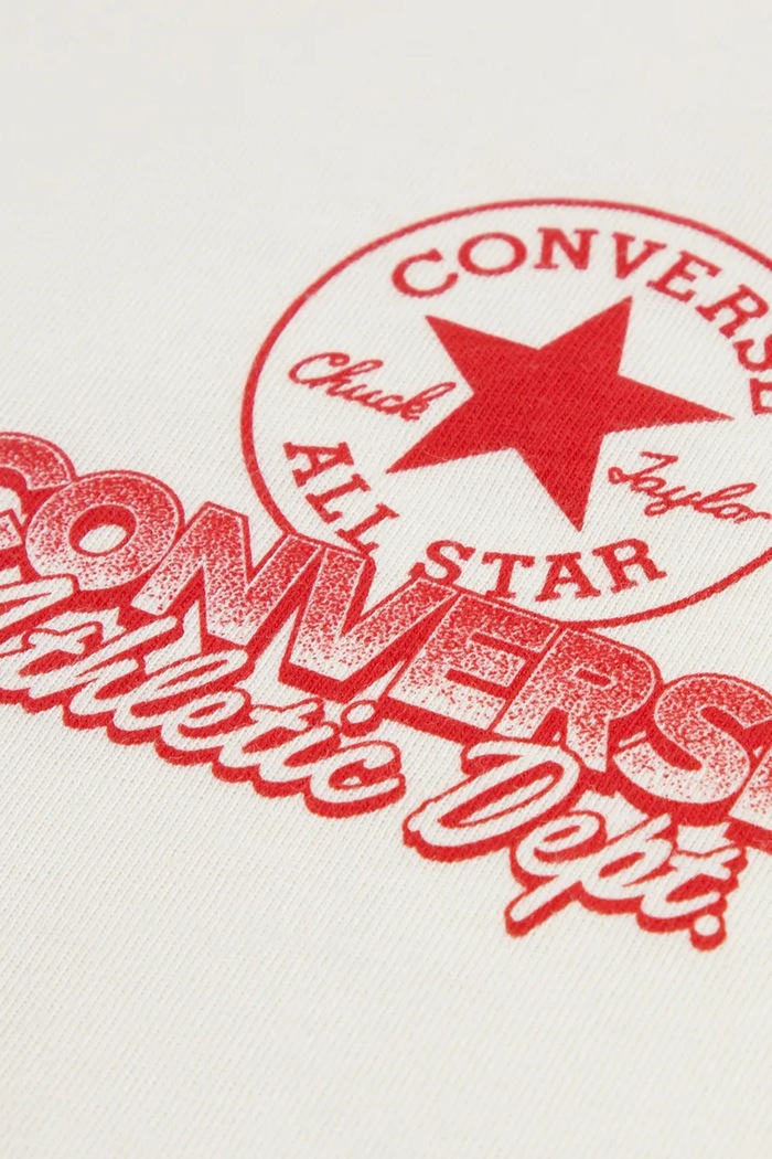 Тениска за деца от памук Converse 9CH945.9BY2 бежов