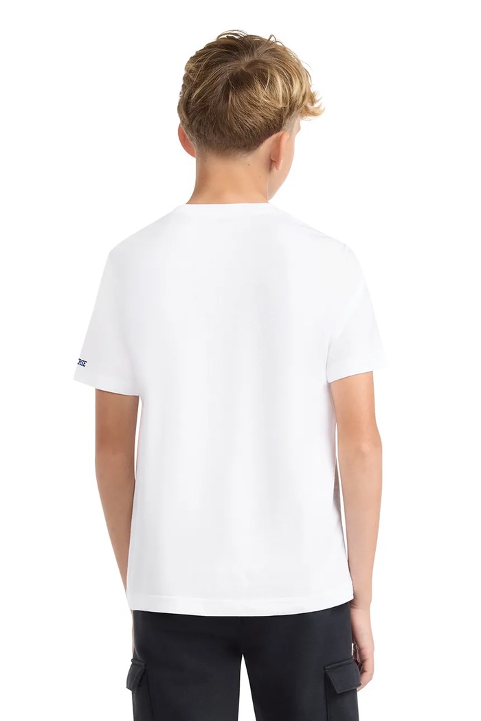 T-shirt dziecięcy bawełniany Converse biały 9CD483.9BY2