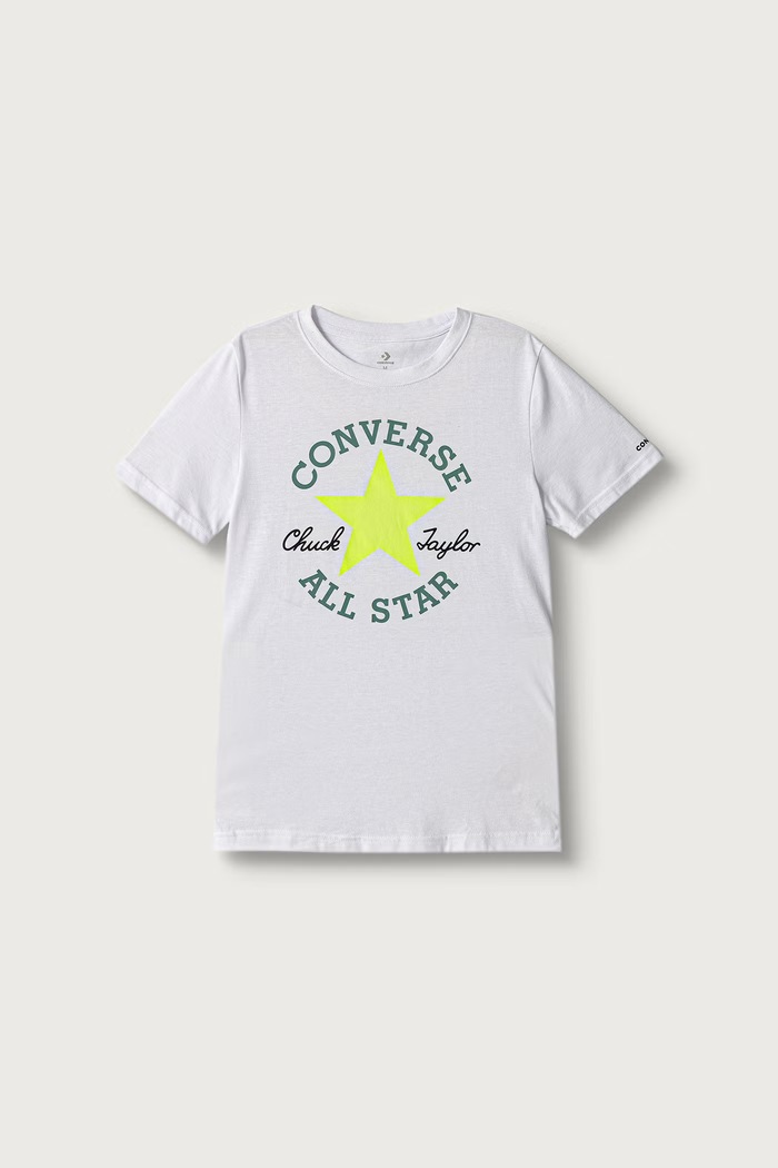 Converse T-shirt dziecięcy bawełniany biały 9CD483.9BY2