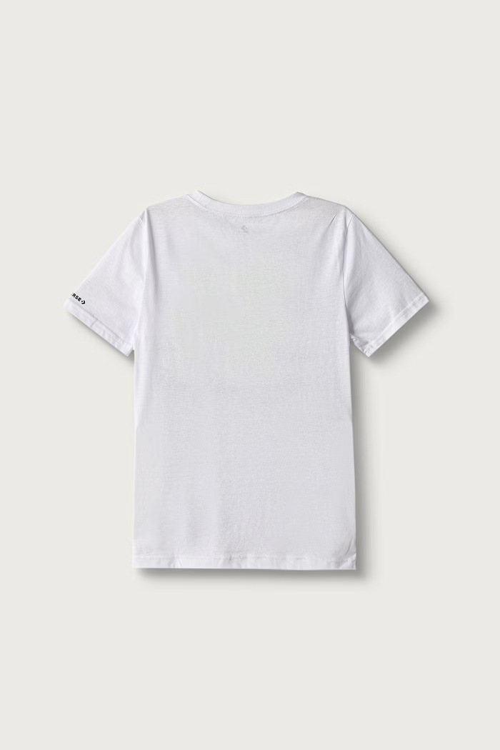 Converse T-shirt dziecięcy bawełniany 9CD483.9BY2 biały AW26